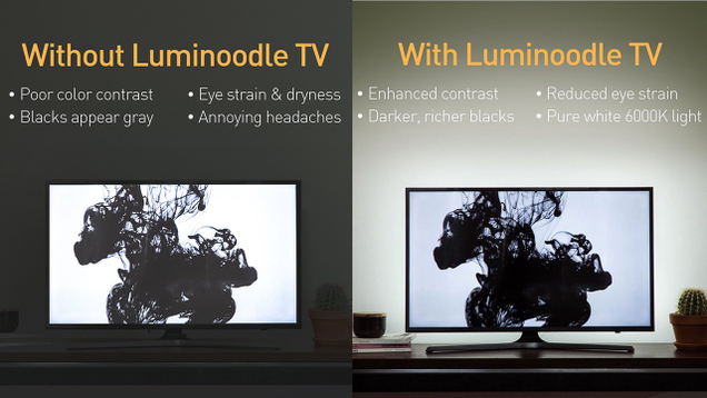 Luminoodle White Bias Lights | $7-$14 | Amazon | Promo code NZ6Y8AN2